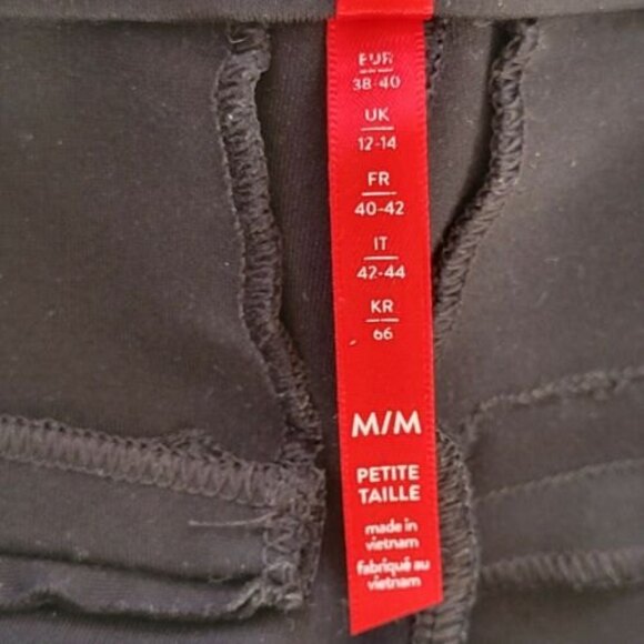 Spanx The Perfect Black Pant Back Seam Skinny Pants Medium petite compression - Picture 8 of 12